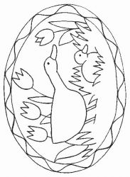 plansa de colorat animale #3