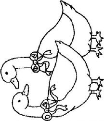 plansa de colorat animale #5