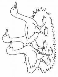 plansa de colorat animale #8