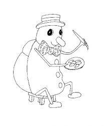 plansa de colorat animale #5