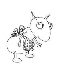 plansa de colorat animale #21