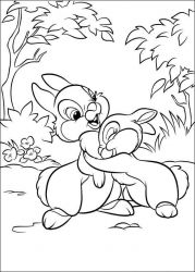 plansa de colorat animale iepurasi #9