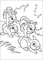 plansa de colorat animale iepurasi #10