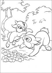 plansa de colorat animale iepurasi #21