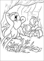 plansa de colorat animale iepurasi #2