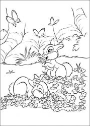 plansa de colorat animale iepurasi #4