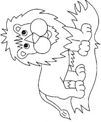 plansa de colorat animale #1