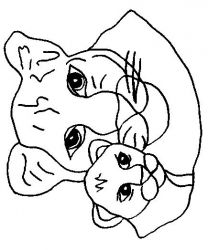 plansa de colorat animale #13