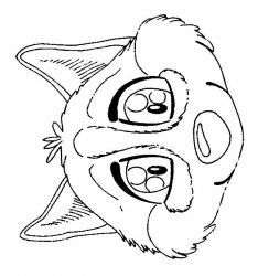 plansa de colorat animale #7