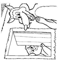 plansa de colorat animale #19