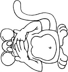 plansa de colorat animale #5