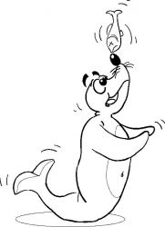 plansa de colorat animale #17