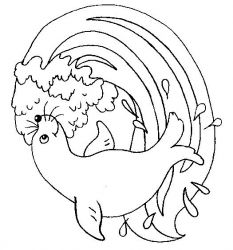 plansa de colorat animale #18