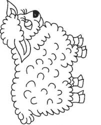 plansa de colorat animale oi #7