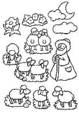 plansa de colorat animale oi #10