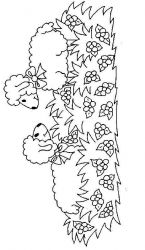 plansa de colorat animale oi #2