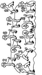 plansa de colorat animale oi #4