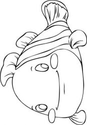 plansa de colorat animale pestisori #13