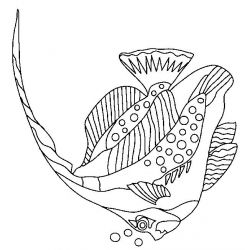 plansa de colorat animale pestisori #11