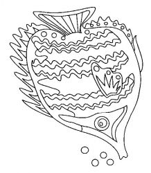 plansa de colorat animale pestisori #16