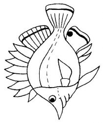 plansa de colorat animale pestisori #21