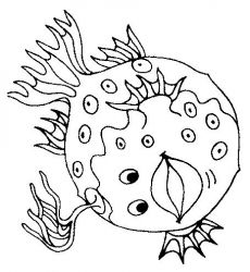 plansa de colorat animale pestisori #1