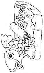 plansa de colorat animale pestisori #4