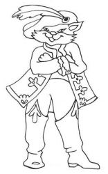 plansa de colorat animale #6