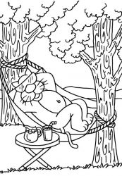 plansa de colorat animale #10