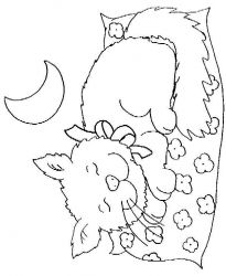 plansa de colorat animale #4