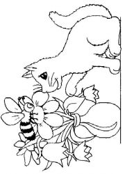 plansa de colorat animale #5