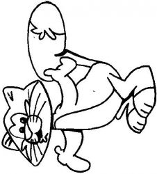 plansa de colorat animale #1