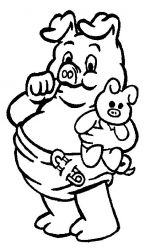 plansa de colorat animale #18