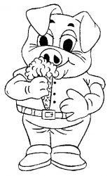 plansa de colorat animale #1