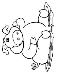 plansa de colorat animale #2