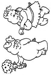 plansa de colorat animale #3