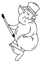 plansa de colorat animale #4