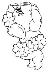 plansa de colorat animale #8