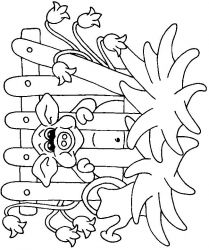 plansa de colorat animale #10