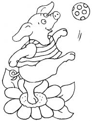 plansa de colorat animale #18