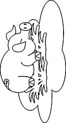 plansa de colorat animale #19