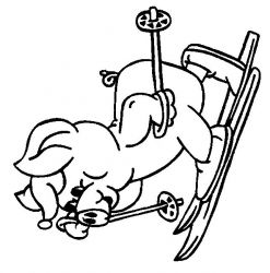 plansa de colorat animale #7