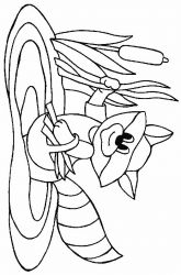 plansa de colorat animale #10