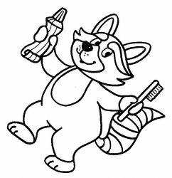 plansa de colorat animale #11