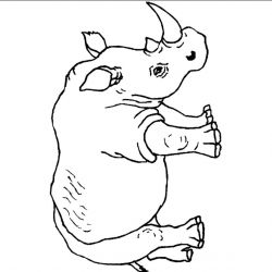 plansa de colorat animale #17