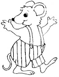 plansa de colorat animale #5