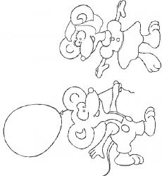 plansa de colorat animale #6