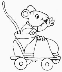 plansa de colorat animale #16