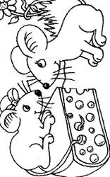 plansa de colorat animale #21