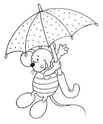 plansa de colorat animale #5